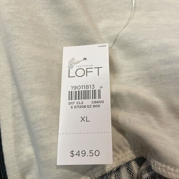 Ann Taylor LOFT- NWT Stripe Sleeveless Nautical Beach Thick Straps Dress Size XL - Picture 4 of 8